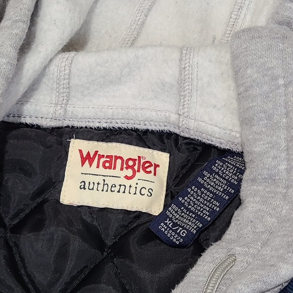 Wrangler insulated hooded flannel button down shirt jacket size XL - Picture 5 of 7